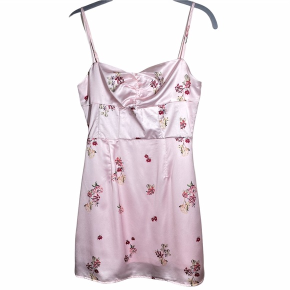 Princess Polly Mio Floral Strappy Mini Dress Pink Womens Size 4 - Picture 5 of 14
